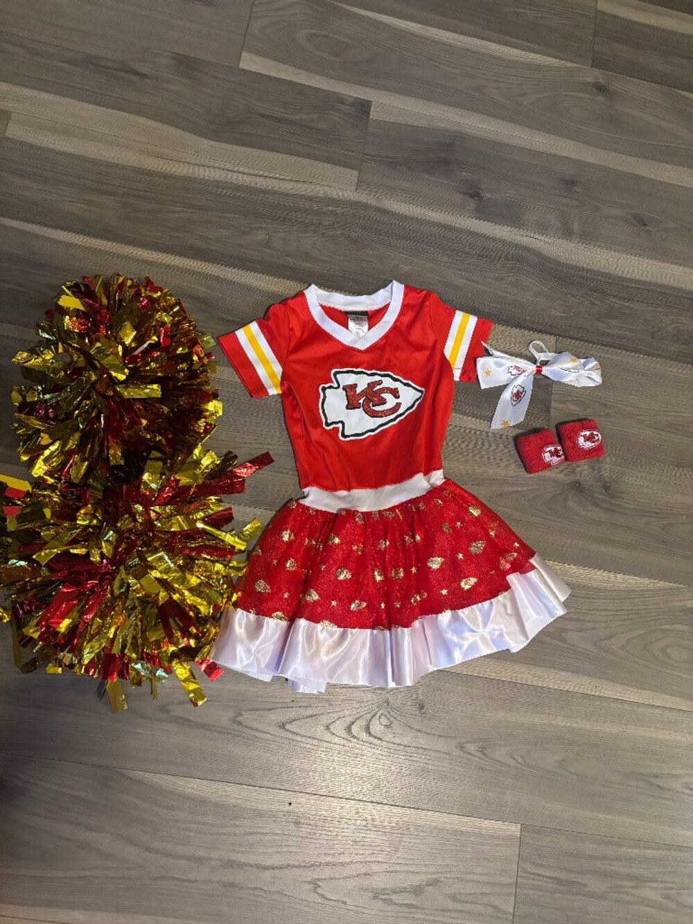 Kansas City Chiefs Girls Cheer Game Day Set ~ Youth Medium ~ Football